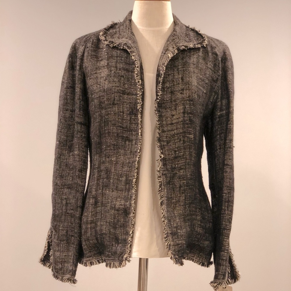 ANNE KLEIN LINEN BLAZER JACKET